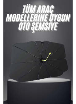 Yeni Nesil Tüm Araç Modellerine Uygun Oto Şemsiye Katlanabilir Uv Işınlarına Karşı