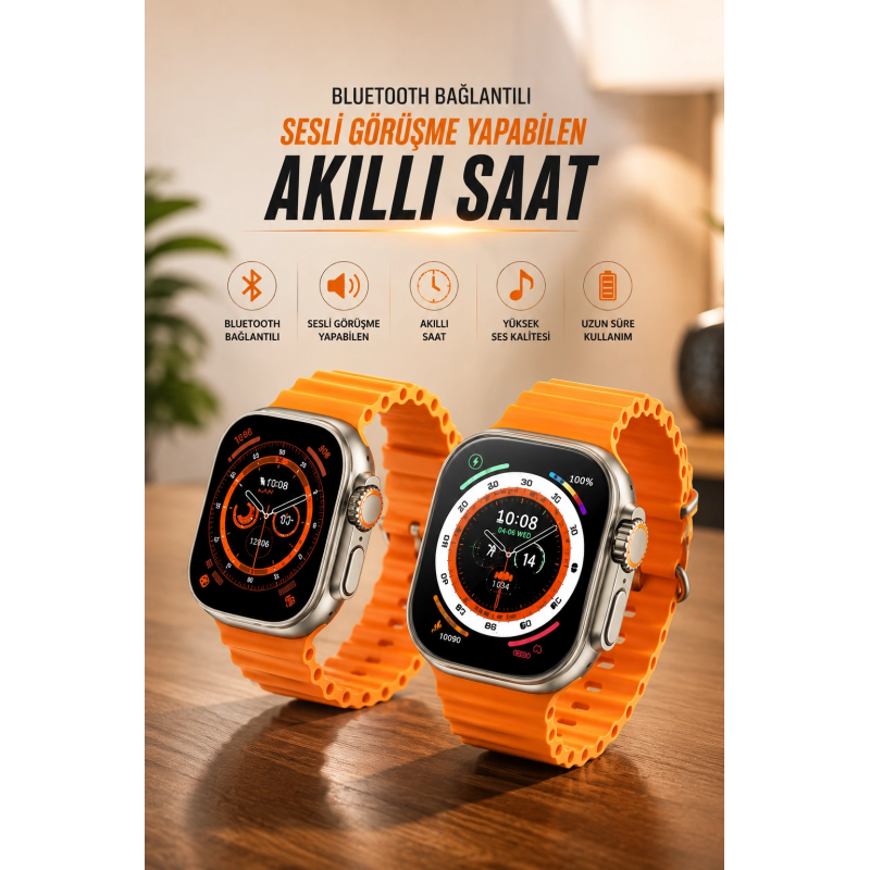 Yeni Nesil Ultra Akıllı Saat Adımsayar Uyku Takibi Nabız Sensörü Yeni Nesil Ultra Akıllı Saat Adımsayar Uyku Takibi Nabız Sensörü