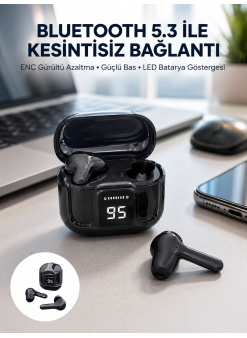 Yeni Nesil Ultrapods Pro Bluetooth Kulaklık Extra Bass Yüksek Mikrofon Kalitesi