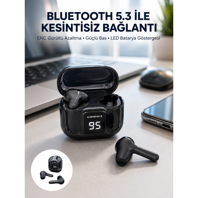 Yeni Nesil Ultrapods Pro Bluetooth Kulaklık Extra Bass Yüksek Mikrofon Kalitesi Yeni Nesil Ultrapods Pro Bluetooth Kulaklık Extra Bass Yüksek Mikrofon Kalitesi