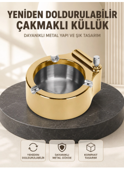 Yeniden Doldurulabilir Çakmaklı Küllük Dayanıklı Yapı