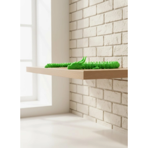 Yeşil Hareketli Ejderha Figürü Esnek Gövdeli Fantastik Dekor 60 Cm