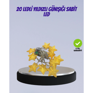 Yıldız Figürlü Led Şerit Işık 5m İç Mekan Dekor Aydınlatma