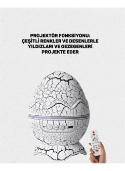 Yıldız Gökyüzü Efektli Çok Modlu Gece Işığı