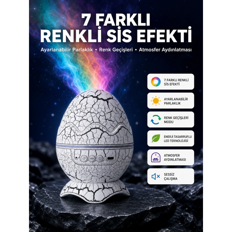 Yıldız Gökyüzü Efektli Çok Modlu Gece Işığı Yıldız Gökyüzü Efektli Çok Modlu Gece Işığı