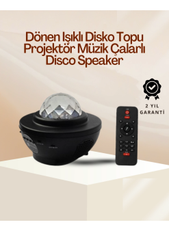 Yıldız & Okyanus Dalga Projektörü – Bluetooth / Usb Hoparlörlü