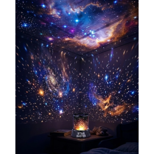 Yıldız Projeksiyon Gece Lambası Renkli Galaksi Işık Projektörü