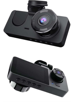 Yol Kayıt Araç Kamerası Hd Dvr 3 Kameralı 2.0in Ekranlı Ön İç Arka