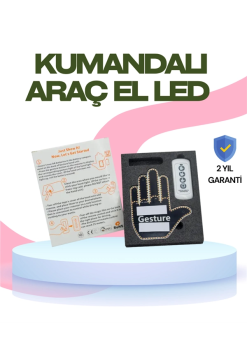 Yüksek Görünürlüklü Otomobil Jest Işığı – 3 Modlu Led Arka Cam Aksesuarı, Pratik Ve Eğlenceli