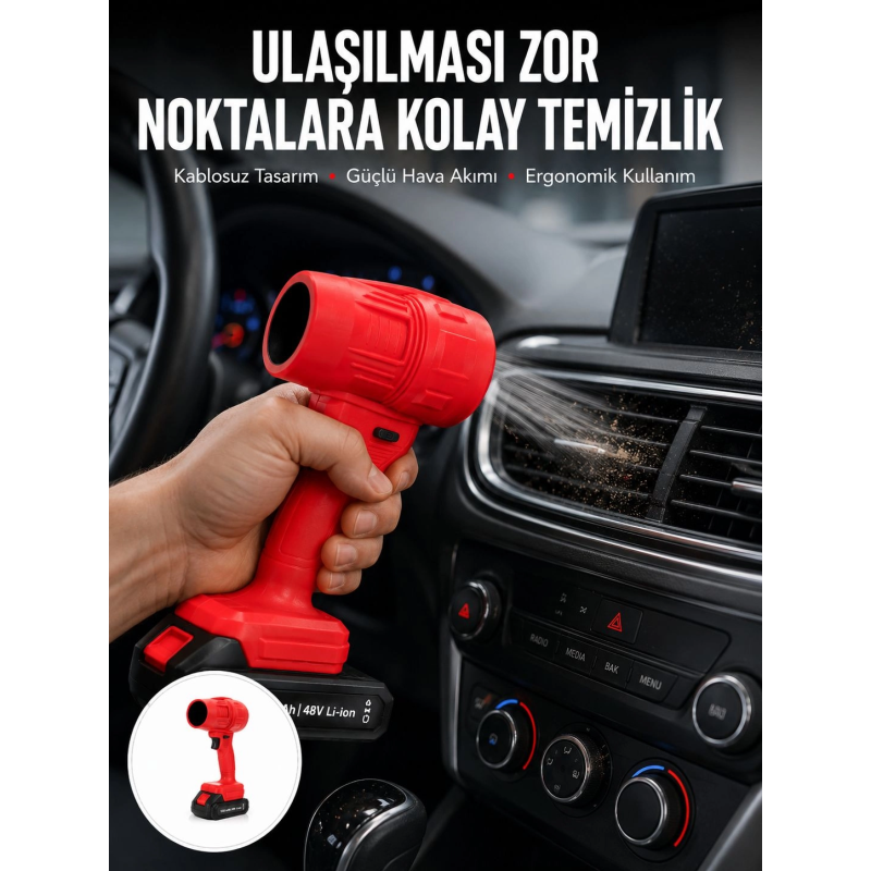 Yüksek Hızlı Elektrikli Toz Temizleme Ve Üfleme Cihazı Yeni Nesil Yüksek Hızlı Elektrikli Toz Temizleme Ve Üfleme Cihazı Yeni Nesil