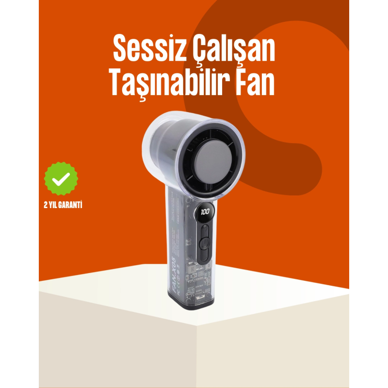 Yüksek Hızlı Şarjlı Fan | Kamp, Ofis Ve Açık Hava İçin İdeal Yüksek Hızlı Şarjlı Fan | Kamp, Ofis Ve Açık Hava İçin İdeal