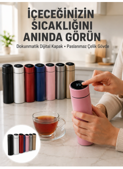 Yüksek Isı Korumasına Sahip Taşınabilir Çelik Termos Yeni Nesil