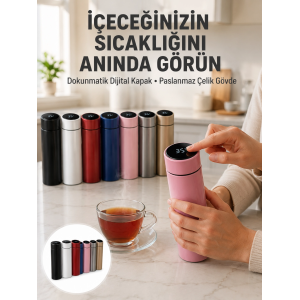 Yüksek Isı Korumasına Sahip Taşınabilir Çelik Termos Yeni Nesil