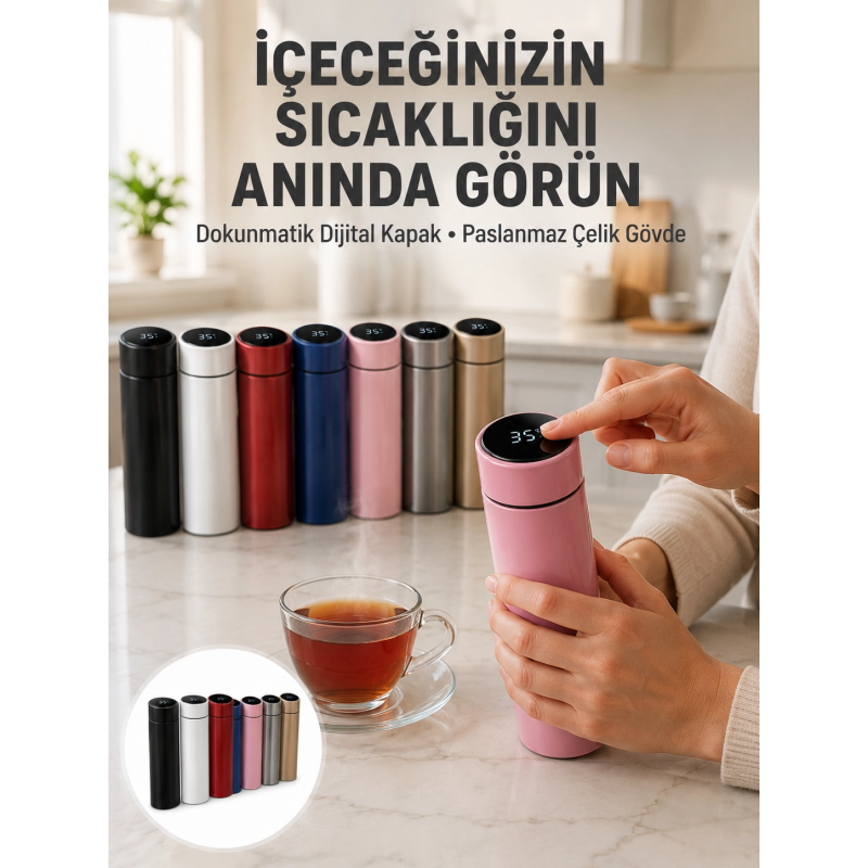 Yüksek Isı Korumasına Sahip Taşınabilir Çelik Termos Yeni Nesil Yüksek Isı Korumasına Sahip Taşınabilir Çelik Termos Yeni Nesil