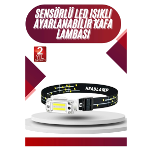Yüksek Işıklı Şarjlı Ve Sensörlü Led Kafa Lambası Kamp Lambası