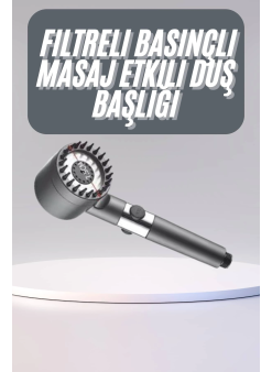 Yüksek Performanslı Masaj Etkili Su Tasarruflu Duş Başlığı Krom Kaplama Uzun Ömürlü