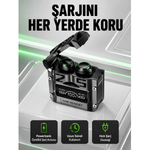 Yüksek Ses Kaliteli Kablosuz Bluetooth Kulaklık Suya Dayanıklı Yeni Nesil