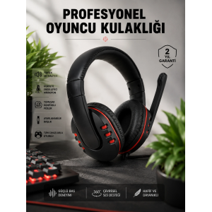 Yüksek Ses Kalitesi Ve Aktif Gürültü Engelleme Özellikli Kablolu Mikrofonlu Kulaklık