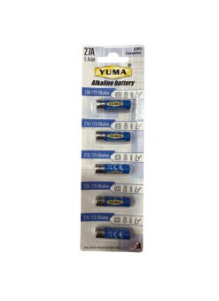 Yuma 27a Mn27 V27a V27ga 12 Volt Alkalin Pil 5’li Paket