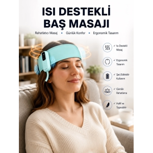 Yumuşak Dokulu Baş Masaj Bandı Günlük Kullanıma Uygun Yeni Nesil