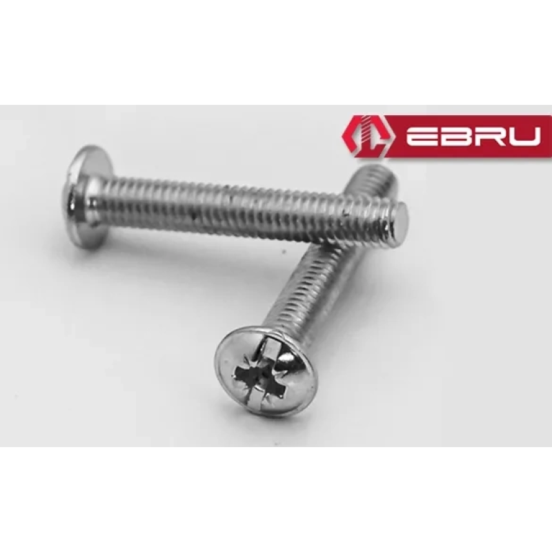 Yuvarlak Yıldız Başlı Rysb Kulp Vidası, Civata M4x25 - 50 Adet Yuvarlak Yıldız Başlı Rysb Kulp Vidası, Civata M4x25 - 50 Adet