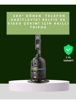 Yüz Takipli 360° Akıllı Gimbal Telefon Ve Aksiyon Kamera Uyumlu