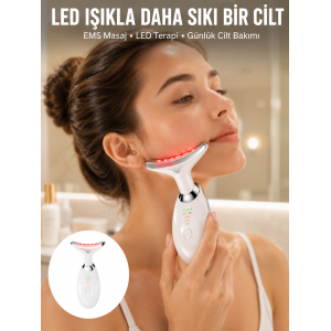 Yüz Ve Boyun İçin Led Işık Terapili Bakım Cihazı Yeni Nesil