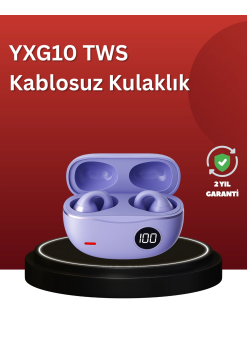 Yxg10 Açık Kulak Bluetooth Kulaklık – Klipsli, Güvenli Spor Tasarım, 30 Saat Pil
