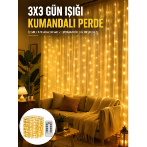 Zaman Ayarlı 8 Modlu Günışığı Perde Led Işık Usb Çalışma Yeni Nesil