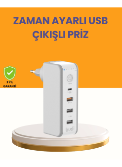 Zaman Kontrollü Şarj Cihazı 30w Hızlı Şarj Ve Çoklu Usb Çıkışı