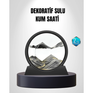 Zarif Cam Kum Saati – Ofis, Ev Ve Raf Dekoru İçin Es Tasarım