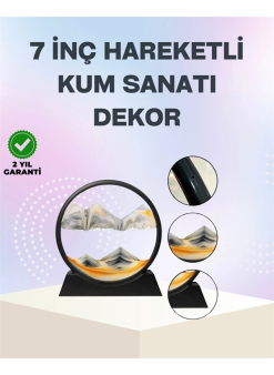 Zihin Açıcı Kum Manzarası – 3d Dinamik Kum Tablosu, Dekoratif, Dönüştükçe Yenilenen Sakinleştirici Sanat Eseri