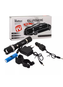 Zoomlu Şarjlı El Feneri En Uygun Fiyata  Wt-038